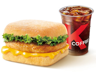 [餐饮一区]-肯德基-芝士鸡肉帕尼尼（轻盈版）+冰美式中