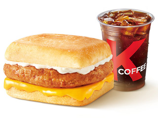 [餐饮一区]-肯德基-芝士猪柳帕尼尼+热美式中