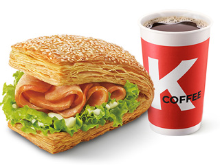 [餐饮单品]-肯德基-熏鸡法风烧饼+冰美式中