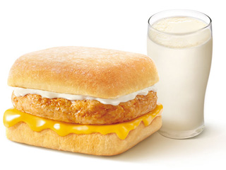 [餐饮一区]-肯德基-芝士鸡肉帕尼尼+冰豆浆