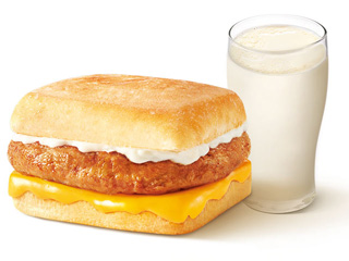 [餐饮一区]-肯德基-芝士猪柳帕尼尼+冰豆浆