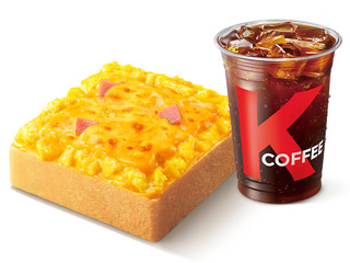 [餐饮一区]-肯德基-滑蛋乳酪云朵汤吐司+热美式中