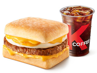 [餐饮一区]-肯德基-芝士牛肉蛋帕尼尼+热美式中