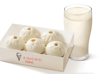 [餐饮单品]-肯德基-小笼包（猪肉）5只+热豆浆